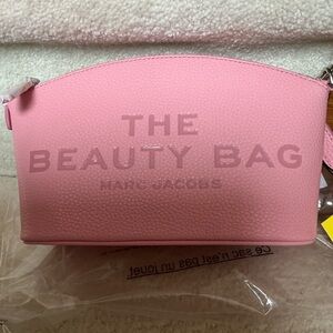 NEW WITH TAGS MARC JACOBS THE BEAUTY COSMETIC BAG IN RIBBON PINK